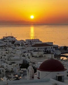 Plus beaux couchers de soleil du monde : Mykonos, en Grèce